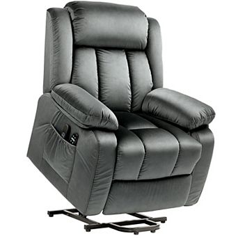 HOMCOM Power Lift Recliner Chair with Massage, Electric Lift Chair