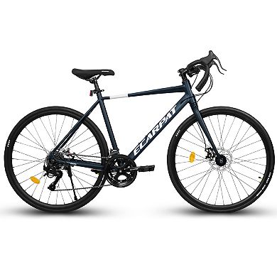 Whisen 700Cx28 Road Bike, Lightweight Aluminum Frame, Disc Brakes, 16-Speed, Fast Acceleration