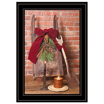 LOVMOR Let Christmas Live Billy Jacobs Ready to Hang Framed Print Black Frame