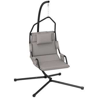 Outsunny Hanging Hammock Swing Chair with PA Coating Cushion