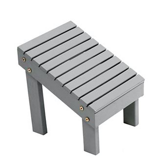 Saru 11.8" Traditional Classic Solid Acacia Wood Shower Shaving Foot Stool