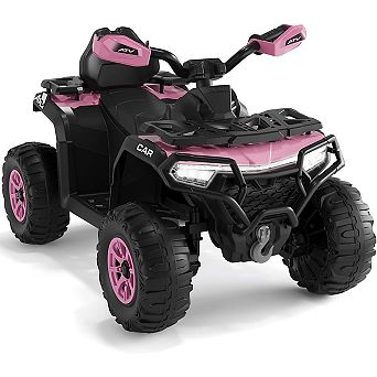 12V Kids Ride-On ATV w/ Parent Remote Control, Spring Suspension, Bluetooth Music