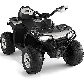 12V Kids Ride-On ATV w/ Parent Remote Control, Spring Suspension, Bluetooth Music