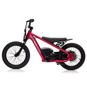 16” Kids Electric Dirt Bike, 360W Motor, Adjustable Speeds 6.84-15.53 MPH, 24V Detachable Battery