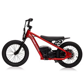 16” Kids Electric Dirt Bike, 360W Motor, Adjustable Speeds 6.84-15.53 MPH, 24V Detachable Battery