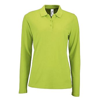 SOLS Womens/Ladies Perfect Pique Long-Sleeved Polo Shirt