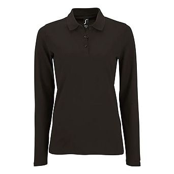 SOLS Womens/Ladies Perfect Pique Long-Sleeved Polo Shirt