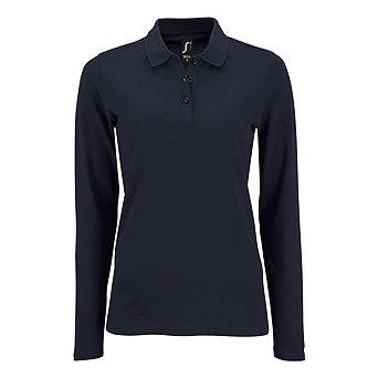 SOLS Womens/Ladies Perfect Pique Long-Sleeved Polo Shirt