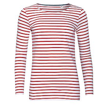 SOLS Womens/Ladies Marine Long Sleeve e T-Shirt