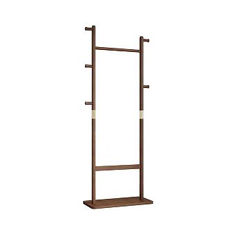 Solid Wood Coat Rack, Walnut，61.4"H