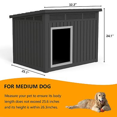 EasyUp Indoor Dog House with Hydraulic Lift Roof Pet Shelter