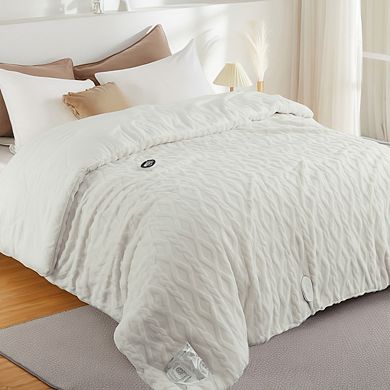 Soft Electric Blanket-6-Temp Heat Levels 2-10H Timer & Fast Heating with Overheat Protection
