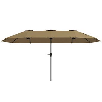 Outsunny 13 ft. Extra Large Patio Umbrella, UPF30+ Double Umbrella