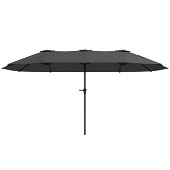 Outsunny 13 ft. Extra Large Patio Umbrella, UPF30+ Double Umbrella