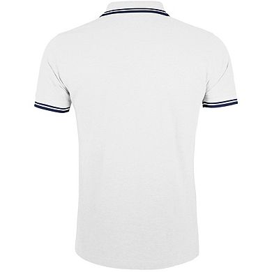 SOLS Mens Pasadena Tipped Short Sleeve Pique Polo Shirt