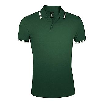 SOLS Mens Pasadena Tipped Short Sleeve Pique Polo Shirt