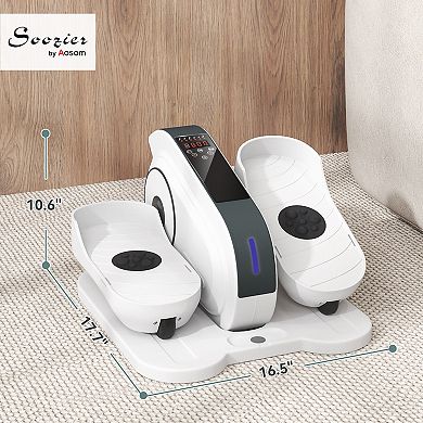 Soozier Under Desk Elliptical Machine with Remote Control, 10 Speeds