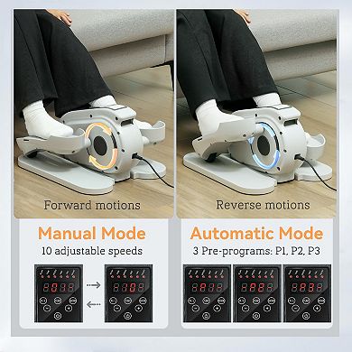 Soozier Under Desk Elliptical Machine with Remote Control, 10 Speeds