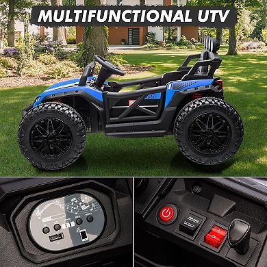 24V Ride On UTV,130W Electric Powered UTV with Remote Control