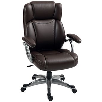 HOMCOM High Back Office Chair, Tilting Swivel Computer Chair