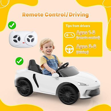 Ride On Car for Kids 12V Battery Powered Sports Car with 2 Speeds, Parent Control