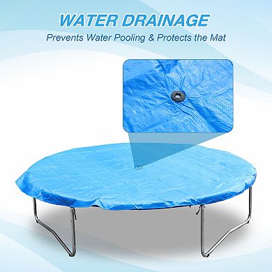 Aoodor Trampoline Rain Cover, All-weather Trampoline Tarp - 8/10/ 12/14/15FT