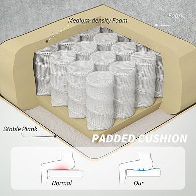 HOMCOM Office Chair, Computer Desk Chair with Flip-up Armrest