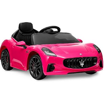 12V Kids Ride On Car w/ Remote Control, Spring Suspension & Lights, Electric Toy Vehicle Gift