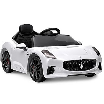 12V Kids Ride On Car w/ Remote Control, Spring Suspension & Lights, Electric Toy Vehicle Gift