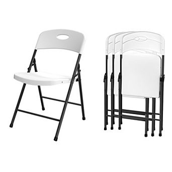 Versatile Folding Chairs for Patio Picnic Parties Padded Seat Sturdy Frame