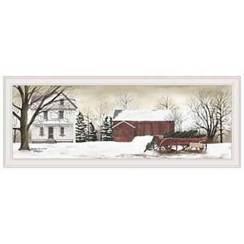 LOVMOR Christmas Trees for Sale Billy Jacobs Ready to Hang Framed Print White Frame