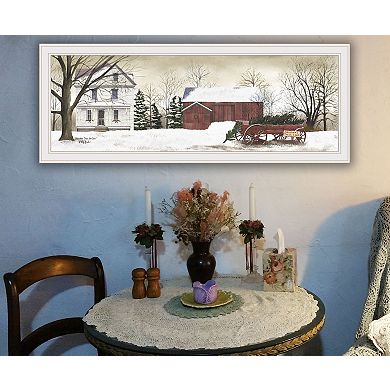 LOVMOR Christmas Trees for Sale Billy Jacobs Ready to Hang Framed Print White Frame