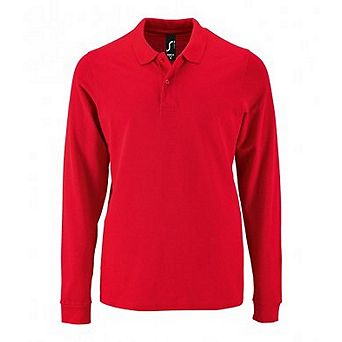 SOLS Mens Perfect Long Sleeve Pique Polo Shirt