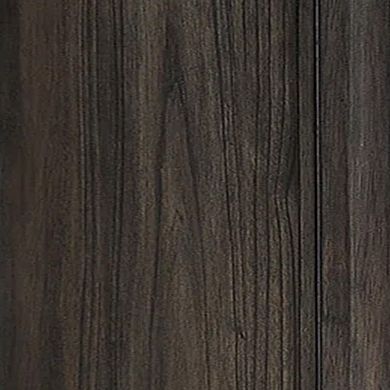 Jeni Nightstand, 3 Drawers, Chrome Metal Handles, Rustic Dark Gray