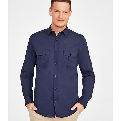 SOLS Mens Burma Roll Sleeve Poplin Shirt