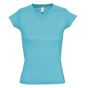 SOLs Womens/Ladies Moon V Neck Short Sleeve T-Shirt