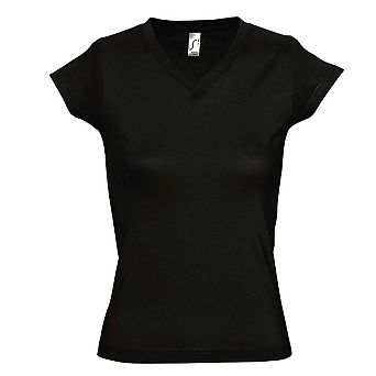 SOLs Womens/Ladies Moon V Neck Short Sleeve T-Shirt