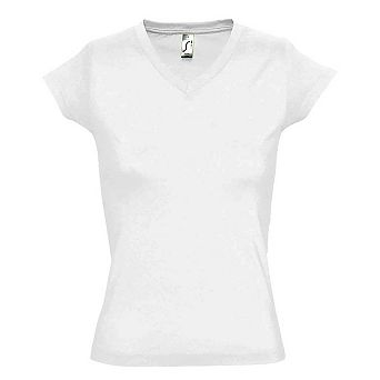 SOLs Womens/Ladies Moon V Neck Short Sleeve T-Shirt