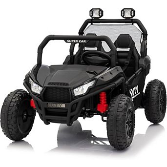 24V Kids Electric 2-Seater UTV Off-Road Car with Dual 200W Motor,Parental Remote Control for Ages 3+