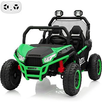 24V Kids Electric 2-Seater UTV Off-Road Car with Dual 200W Motor,Parental Remote Control for Ages 3+