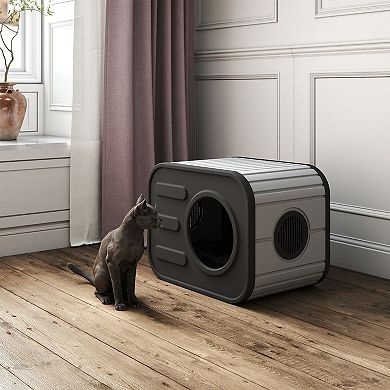 Weatherproof Outdoor Indoor Cat House and Shelter