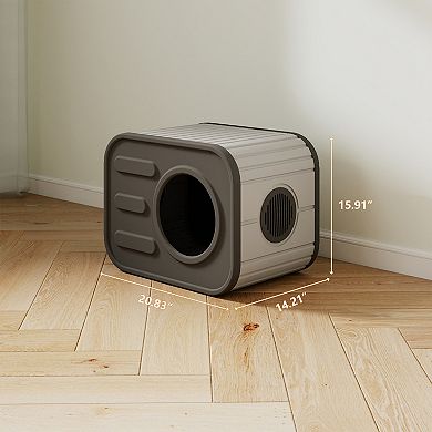 Weatherproof Outdoor Indoor Cat House and Shelter