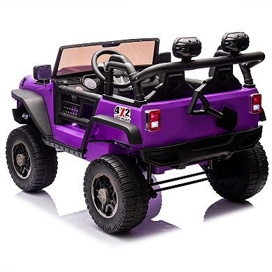 Whisen 24V Two-Seater Kids Electric Ride-On Truck Car with Parents Control
