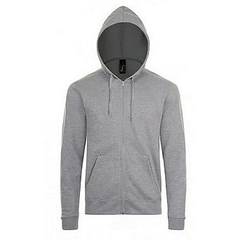 SOLS Mens Stone Zip Up Plain Hoodie