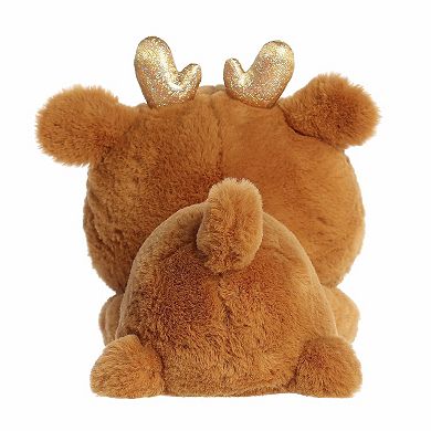 Aurora Medium Brown Festive Stuffed Animal 9" Rene Reindeer Too Cute