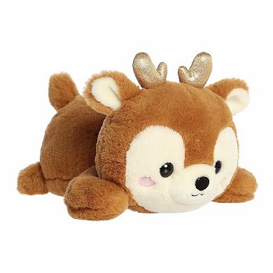 Aurora Medium Brown Festive Stuffed Animal 9" Rene Reindeer Too Cute