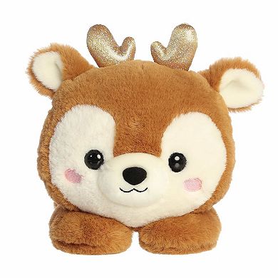 Aurora Medium Brown Festive Stuffed Animal 9" Rene Reindeer Too Cute