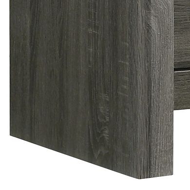 Velz Nightstand, 2 Drawers, Metal Finger Pull Handles