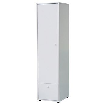 Kings Brand Furniture Corry Wardrobe Armoire Closet, Tall Storage Cabinet, White