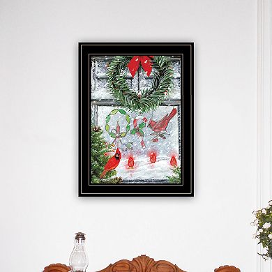 LOVMOR Christmas Peace Ed Wargo Ready to Hang Framed Print Black Frame